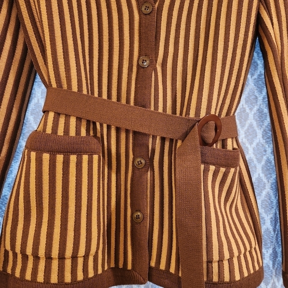 Jonathan Logan Butte Knit Vintage Cardigan NWT size 10 - Picture 9 of 11